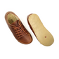 Men's Copper Rivet Earthing Leather Sneaker in Crazy New Brown-Men Barefoot Shoes Modern-Nefes Shoes-5-Nefes Shoes