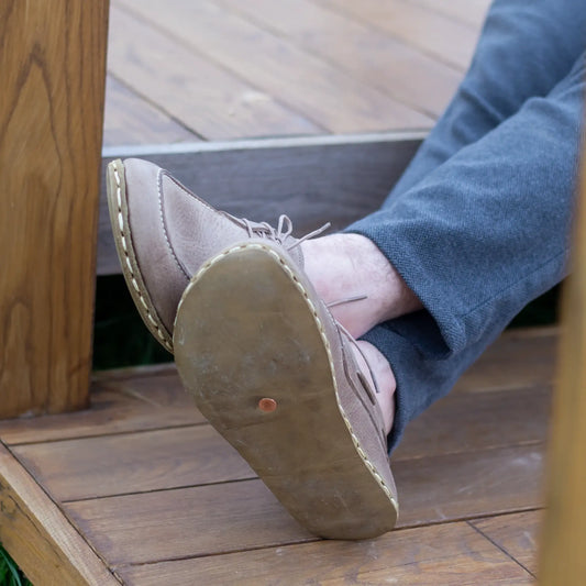 mens crazy vision leather barefoot earthing shoes