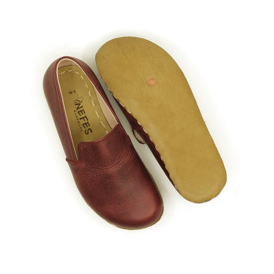 mens grounding barefoot shoes burgundy
