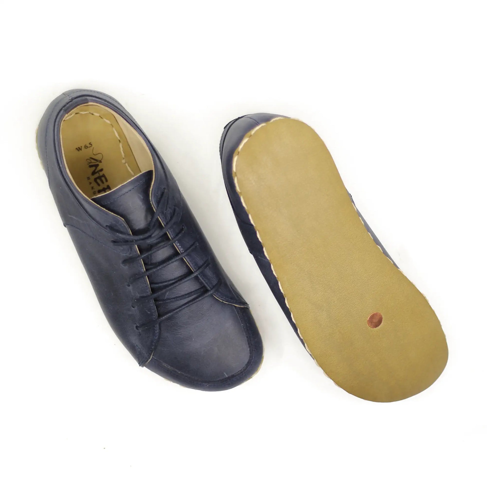 mens grounding barefoot sneaker navy blue