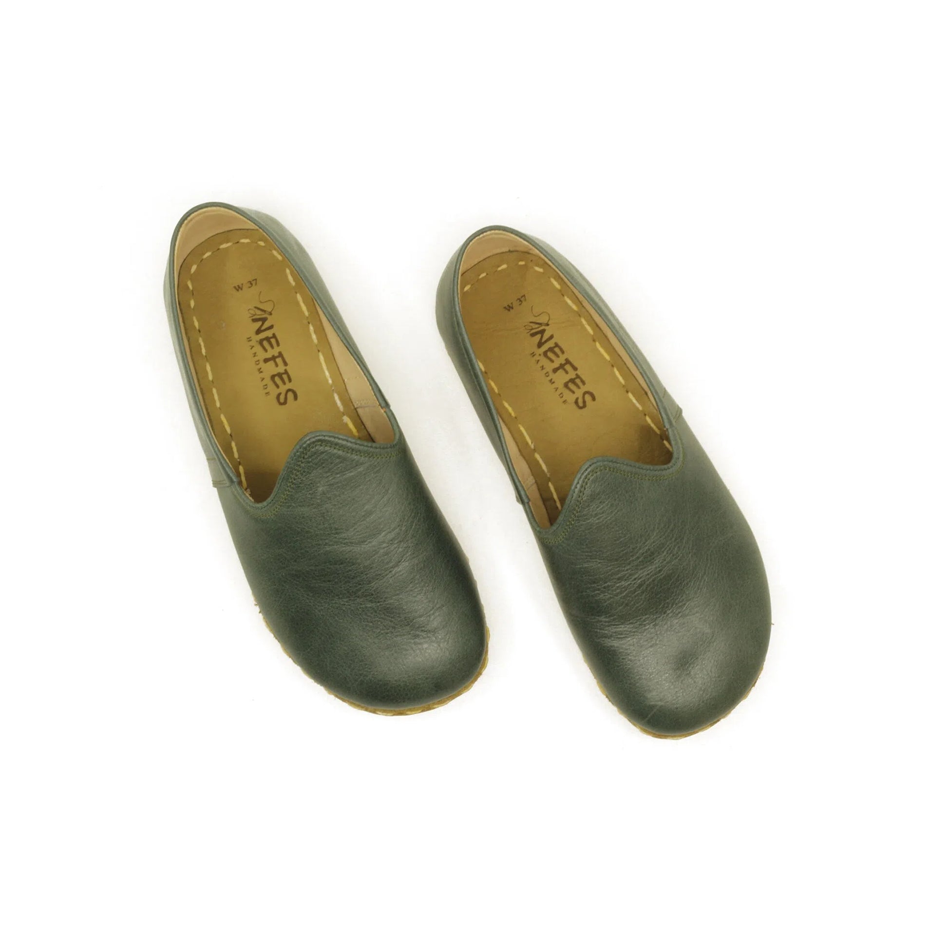 mens grounding shoes green barefoot leather daily