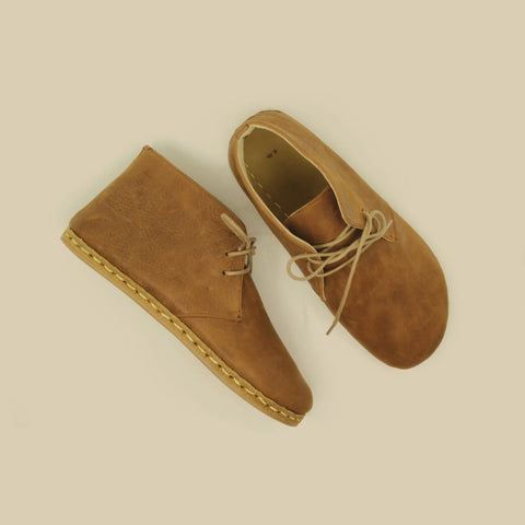 mens matte brown oxford earthing boots