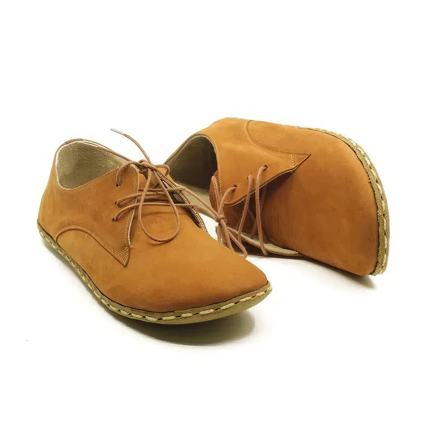 mens natural barefoot walking shoes orange