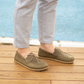 Military Green Men's Leather Earthing Barefoot Shoes-Men Barefoot Shoes Modern-Nefes Shoes-5-Nefes Shoes