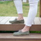 Military Green Women's Leather Earthing Barefoot Shoes-Women Barefoot Shoes Modern-Nefes Shoes-5-Nefes Shoes