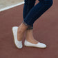 minimalist barefoot flat shoes women white