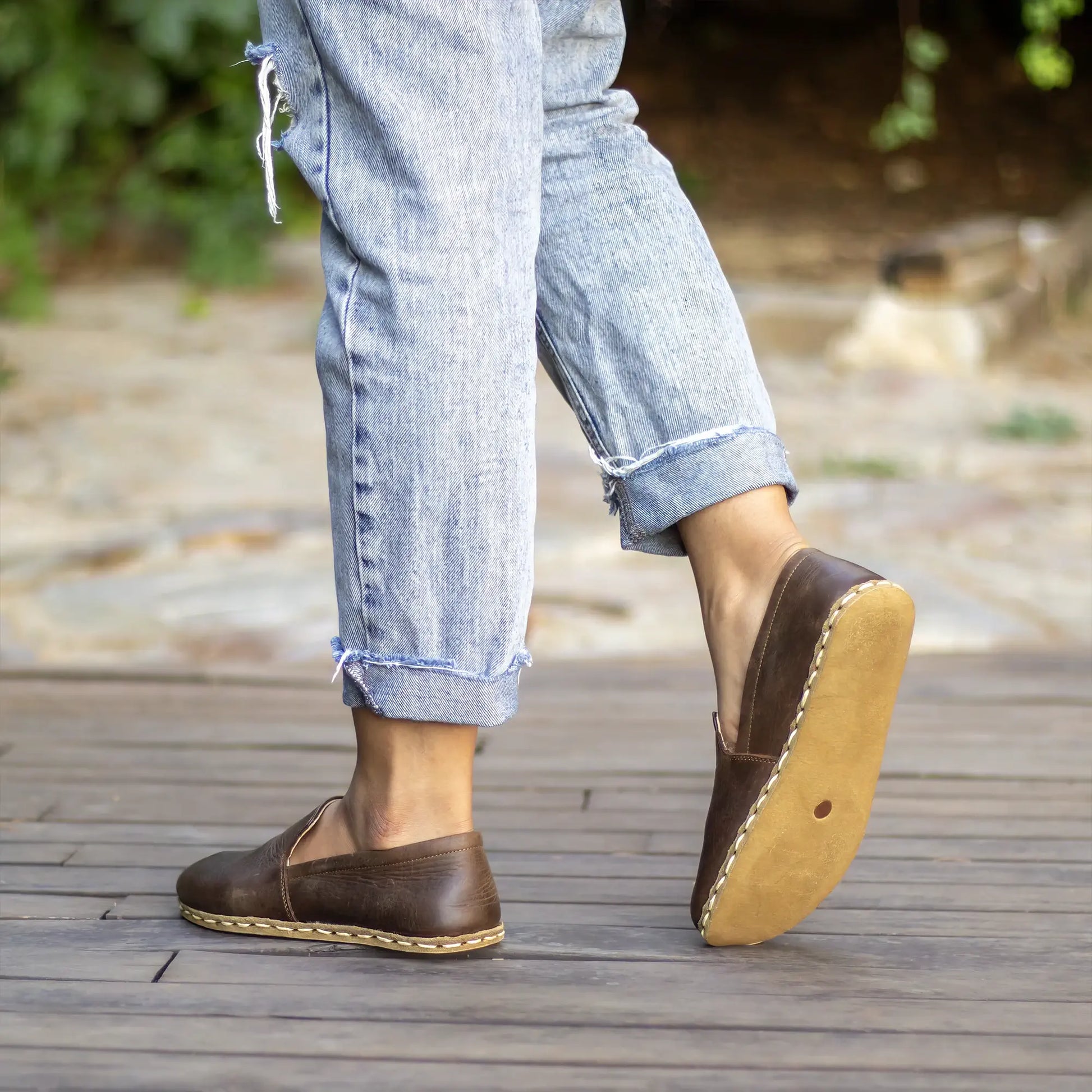minimalist barefoot shoes women crazy brown leather