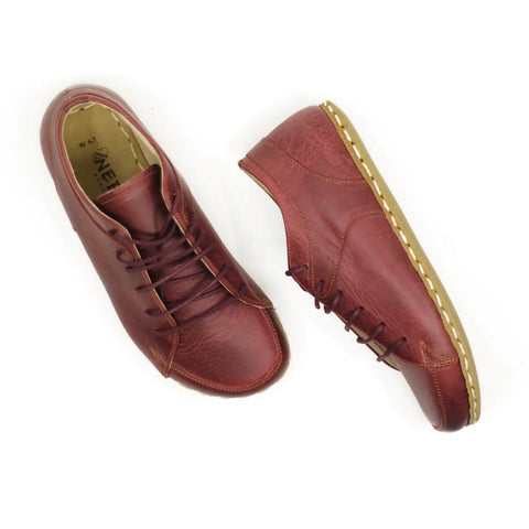 minimalist barefoot sneaker men crazy burgundy
