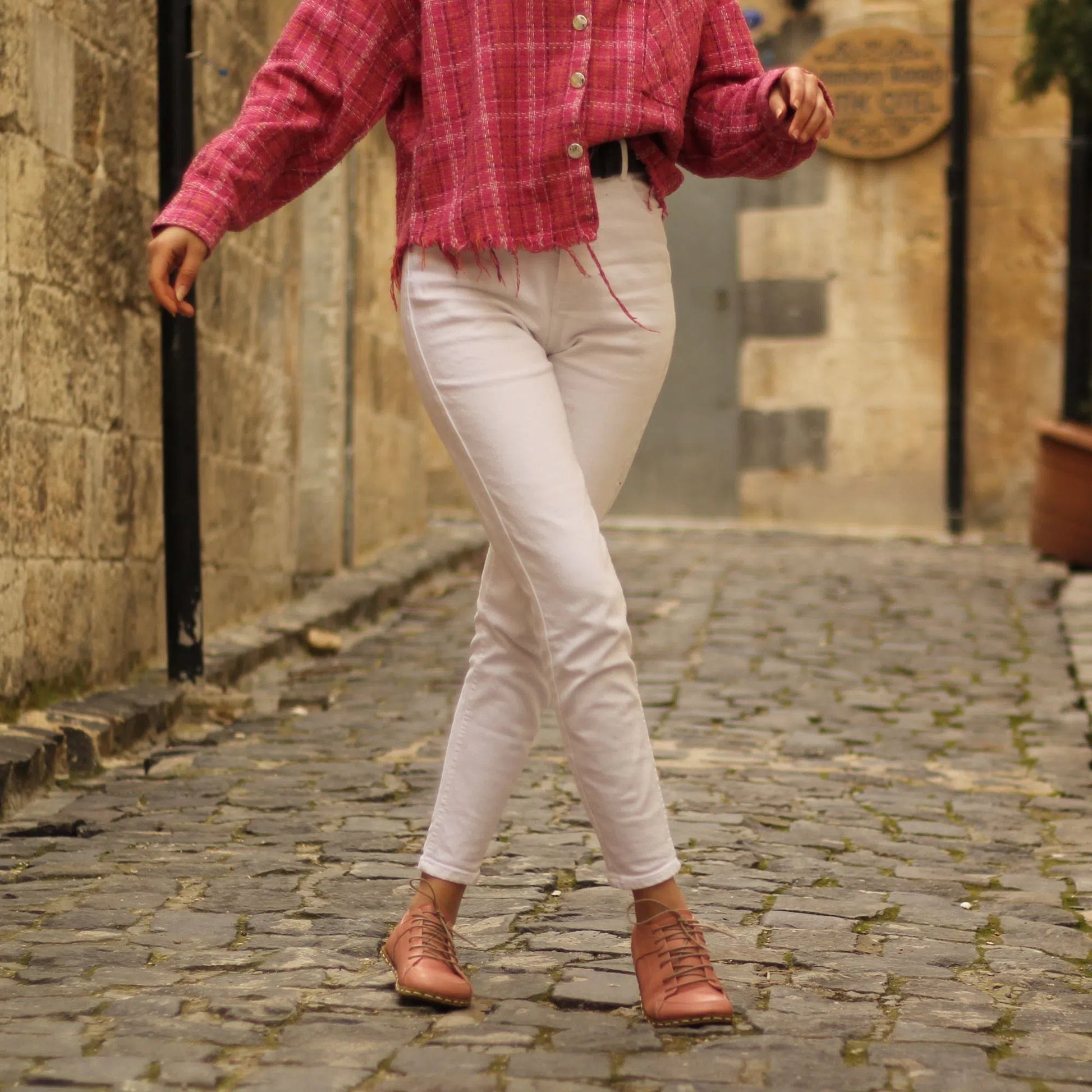minimalist barefoot sneaker women light pink