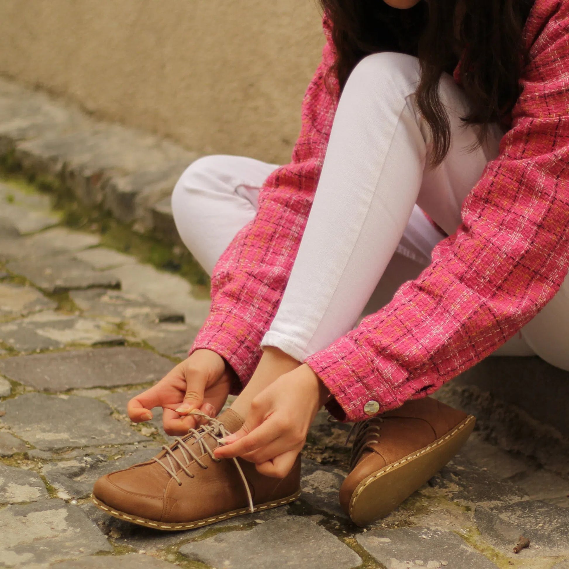 minimalist barefoot sneaker women matte brown