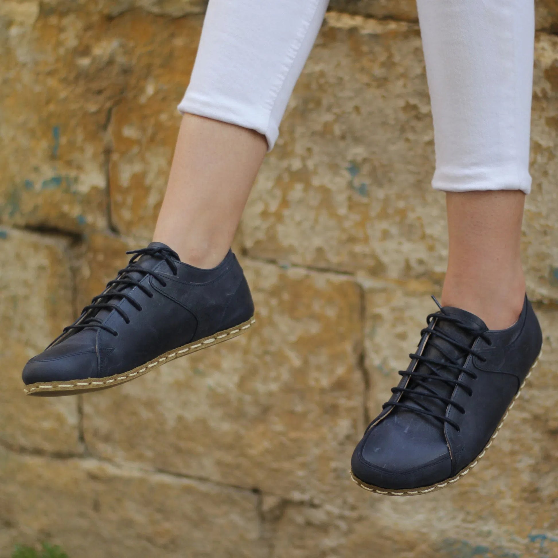 minimalist barefoot sneaker women navy blue