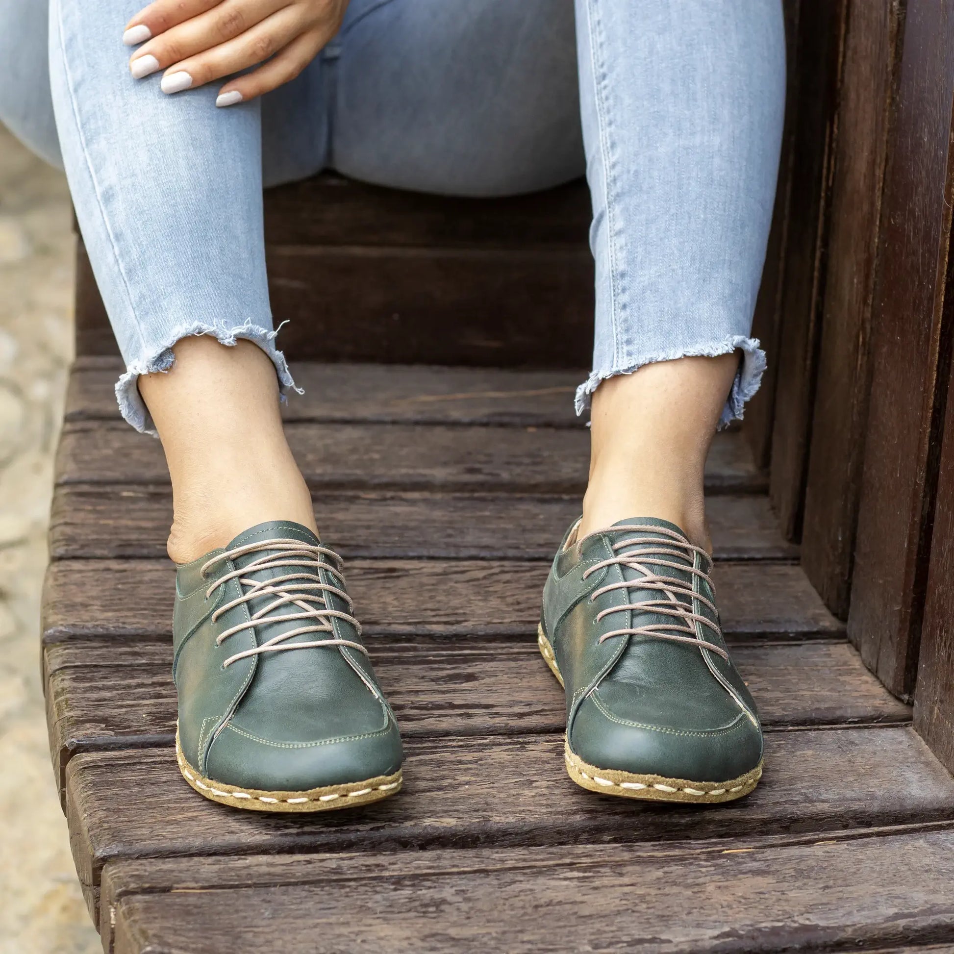minimalist barefoot sneaker women toledo green