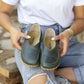 minimalist handmade barefoot loafers women toledo green