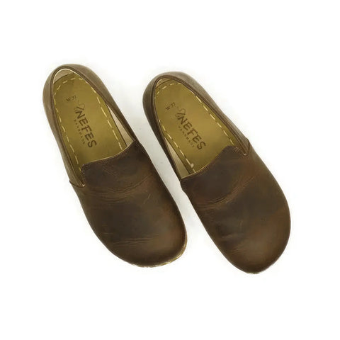 minimalist leather barefoot shoes men brown