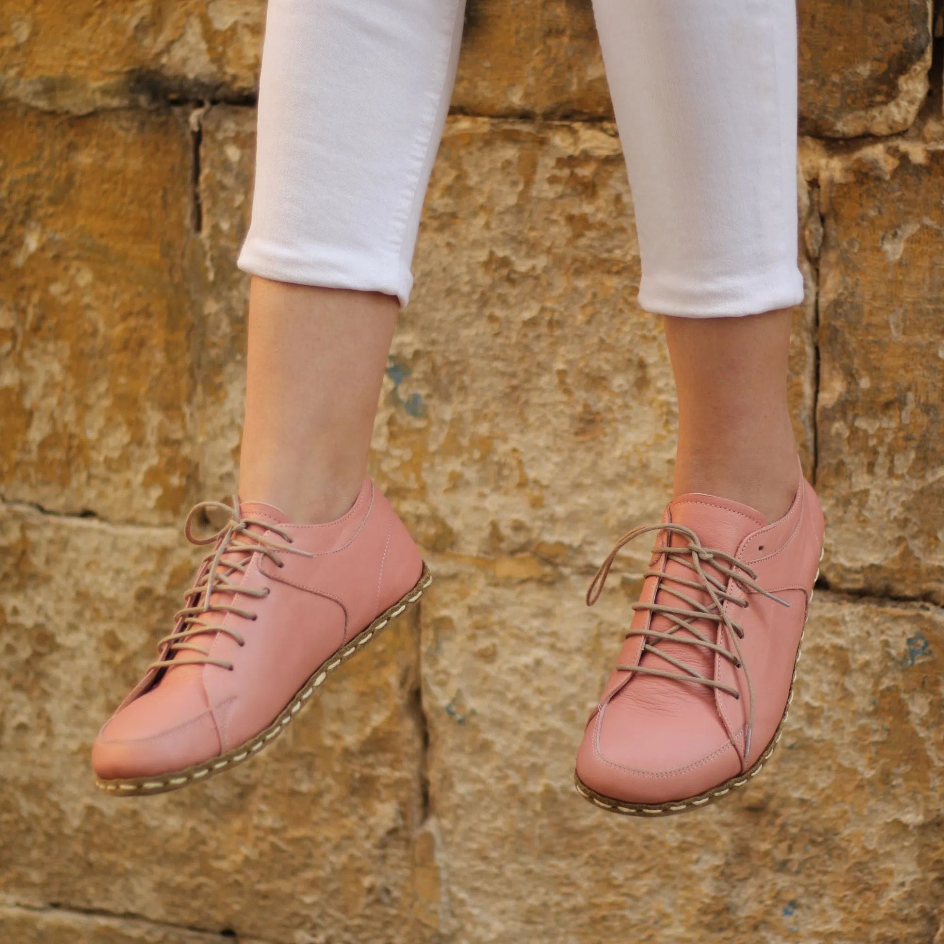 natural barefoot sneaker light pink women