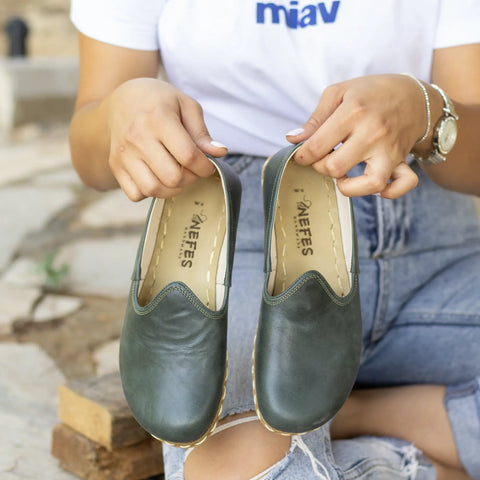 natural fit barefoot shoes women green toledo tone