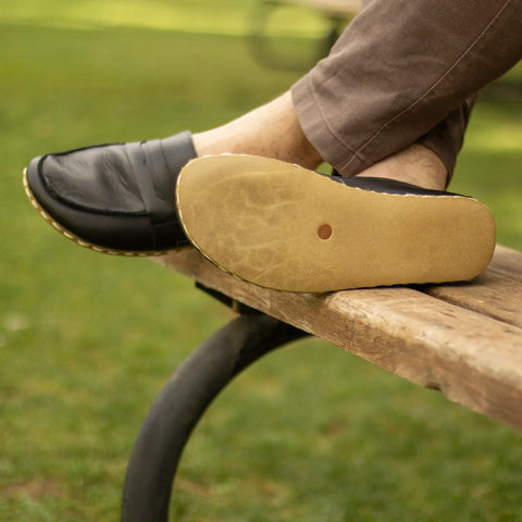 natural grounding barefoot shoes black men