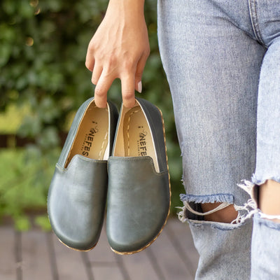 natural walking shoes women toledo green barefoot