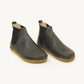 navy blue womens handmade chelsea barefoot leather boots
