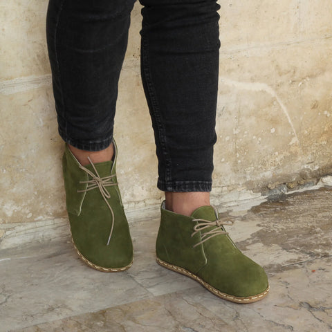 oxford earthing boots green mens