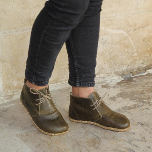 oxford earthing boots military green mens