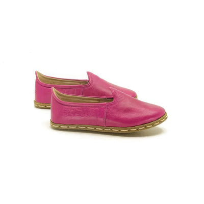 pink leather newborn baby shoes handmade healthy