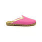 pink winter sheepskin slippers