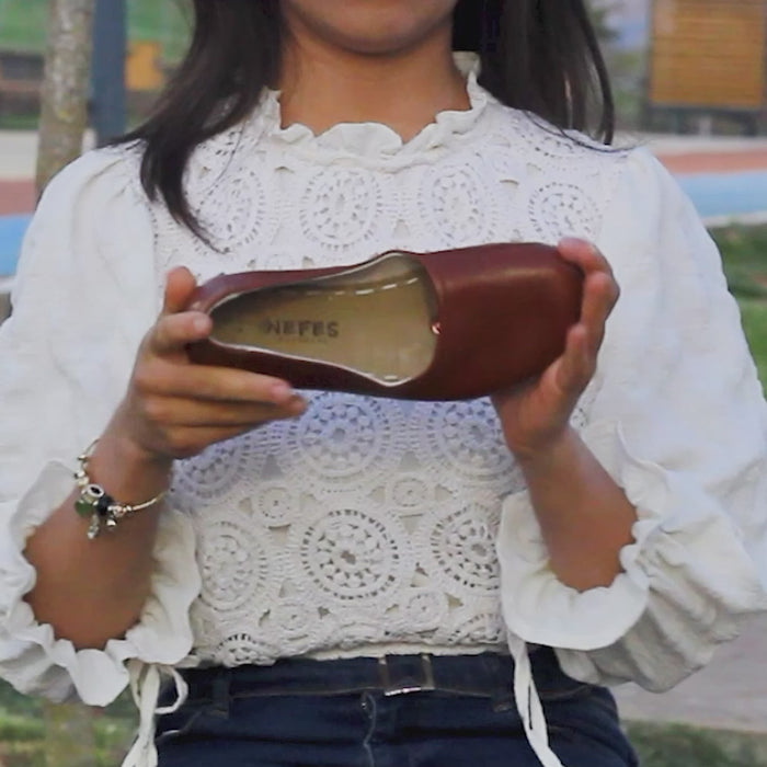 Barefoot Flat Shoes Light Brown for Women