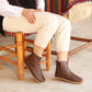 Shearling Ankle Boots Brown for Women-Women's Boots-nefesshoes-3-Nefes Shoes