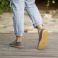 soft nubuck barefoot shoes women gray color