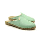 soft turquoise sheepskin house slippers for women