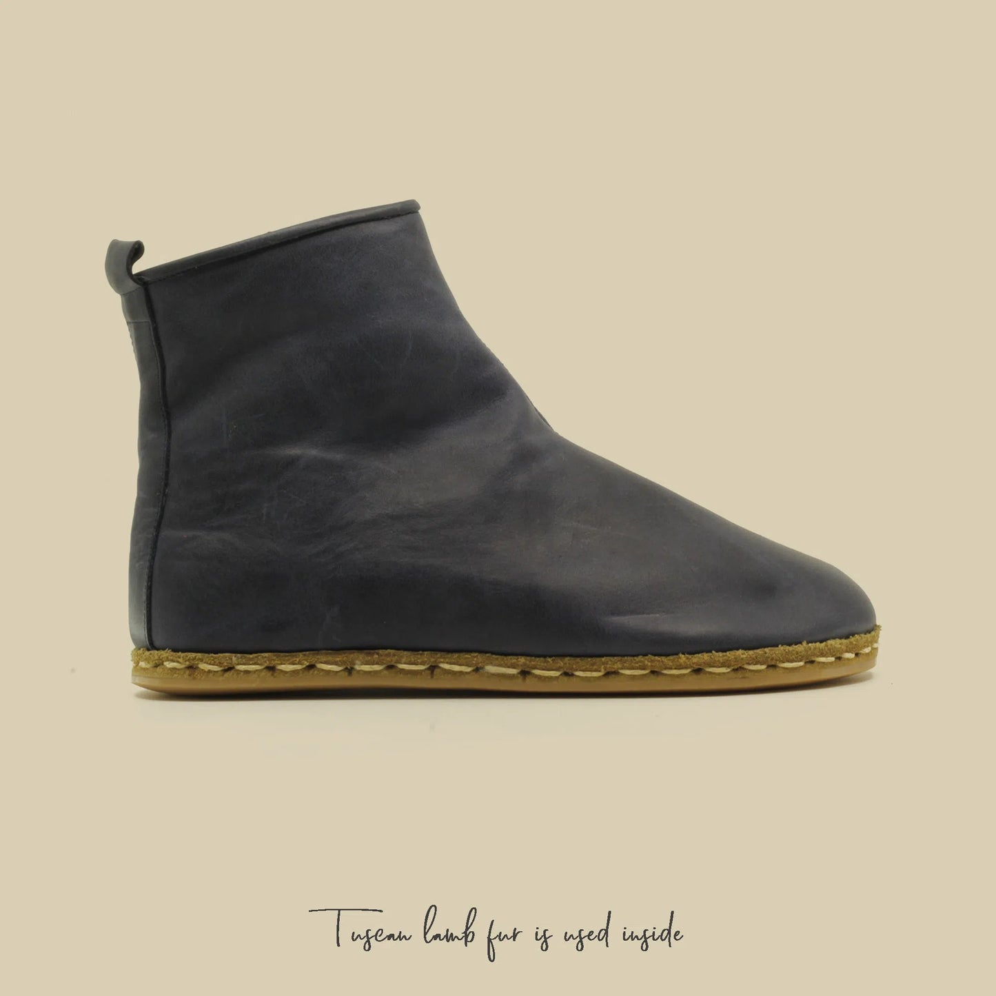 stylish barefoot hiking boots women navy blue leather design