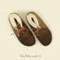 stylish brown grounding ankle boots barefoot for women