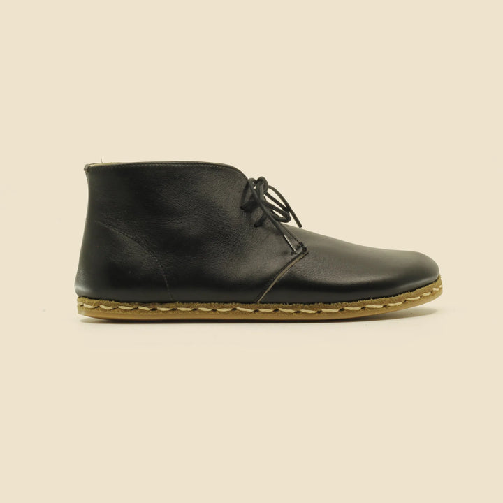 stylish mens black oxford grounding boots