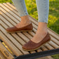 stylish womens barefoot light brown flat shoes