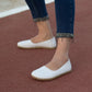 stylish womens barefoot white flat shoes