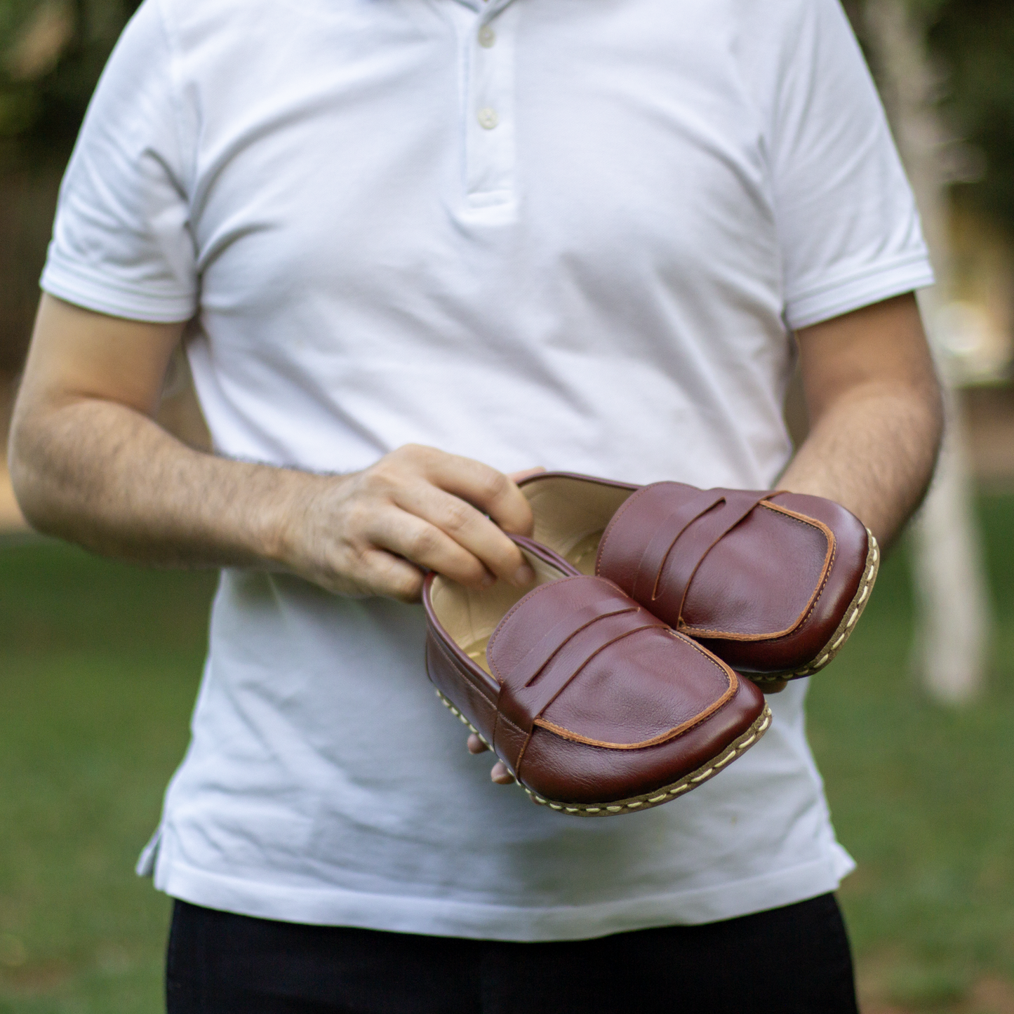 tornado brown mens leather barefoot earthing