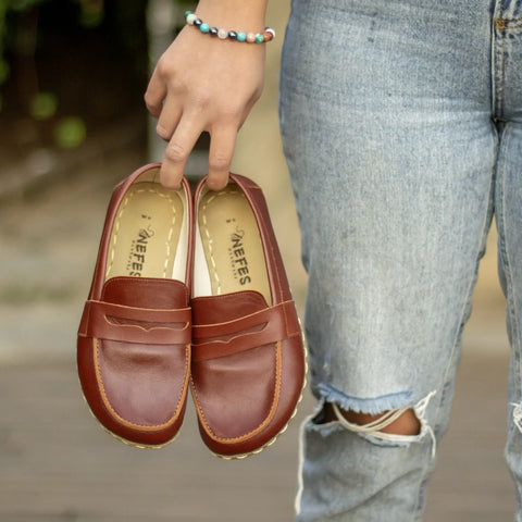 tornado brown womens barefoot earthing shoes