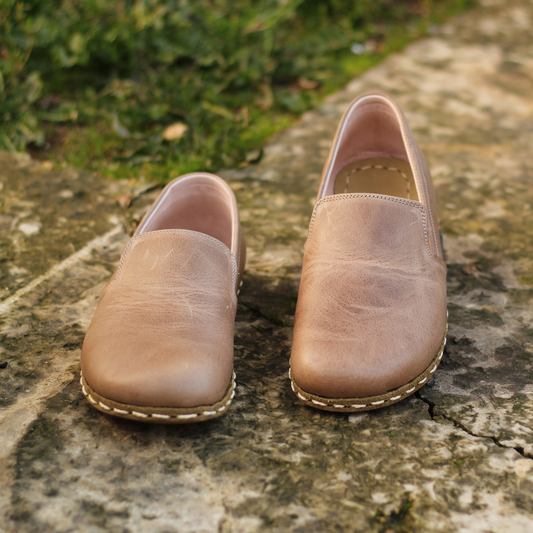Vision Leather Handmade Barefoot Men's Loafer Shoes-Men Barefoot Shoes Modern-nefesshoes-3-Nefes Shoes