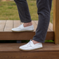 White Men's Leather Earthing Barefoot Shoes-Men Barefoot Shoes Modern-Nefes Shoes-5-Nefes Shoes