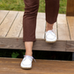 White Women's Leather Earthing Barefoot Shoes-Women Barefoot Shoes Modern-Nefes Shoes-5-Nefes Shoes