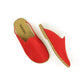 Winter Red Nubuck Barefoot Leather Slippers-nefesshoes-4-Nefes Shoes