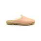 winter sheepskin slippers light pink womens