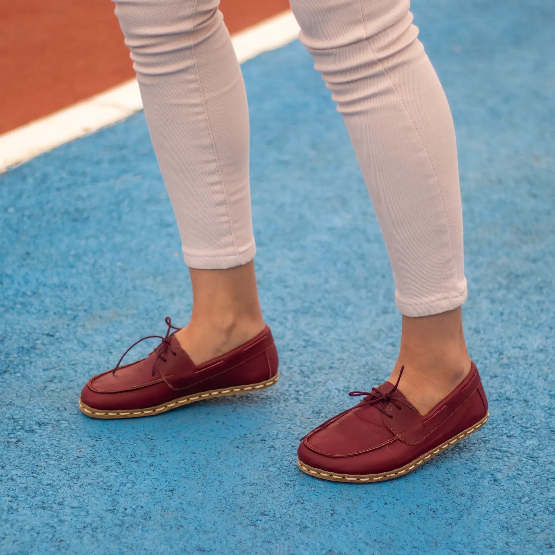 womens barefoot burgundy minimalist shoes