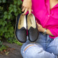 womens barefoot grounding shoes black