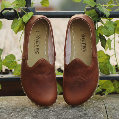 womens barefoot grounding shoes crazy new brown deep root