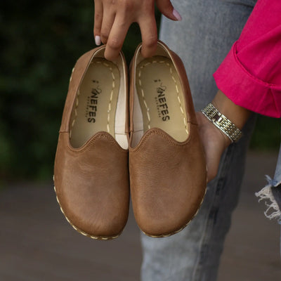 womens barefoot grounding shoes matte brown natural soul