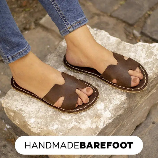 womens barefoot sandals handmade crazy classic brown