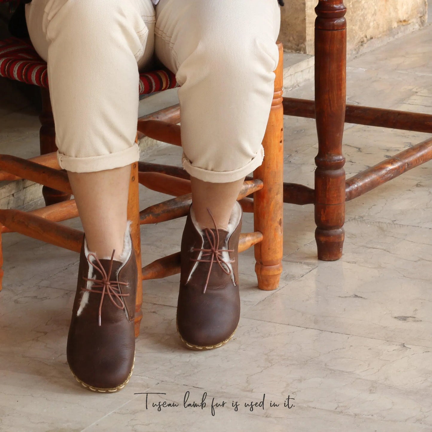 womens brown barefoot grounding ankle boots leather comfort