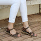 womens brown leather barefoot huarache sandals